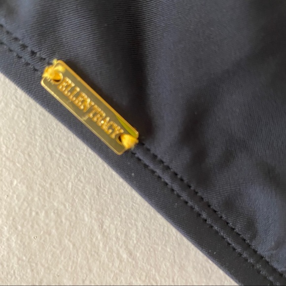 Ellen Tracy Bikini Print Bottom Black White Size 6 - Picture 3 of 6